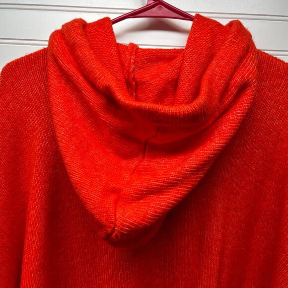 H&M LOGG Label of Graded Goods Orange Hooded Oversized Wool Blend Sweater Size M - Picture 8 of 12